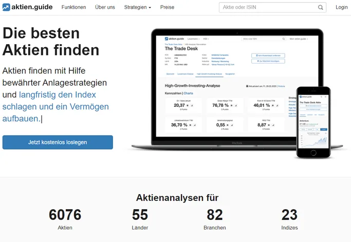 Aktien Guide Bewertungen und Einblicke