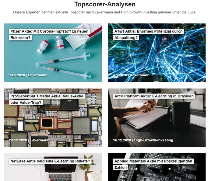 Aktienanalysen beim Aktien.Guide