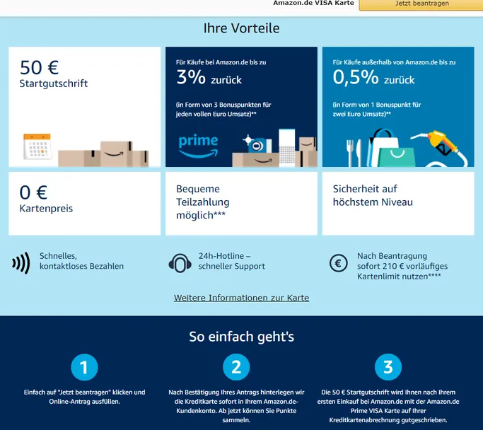 Amazon Kreditkarte
