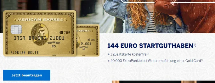 American Express Gold Kreditkarte 