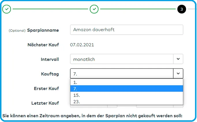 Comdirect Sparpläne am 1., 7., 15. oder 23. ausführen lassen?