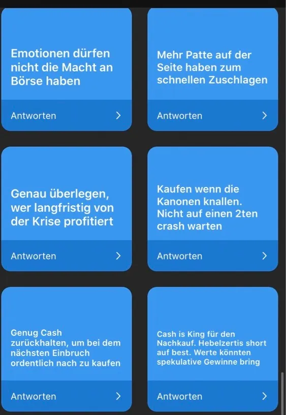 Community Börsen erfahrungen mit covid19