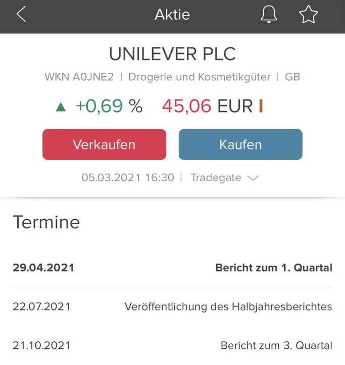 Consorsbank App Termine und Berichte - Hauptversammlungen und Quartalsberichte