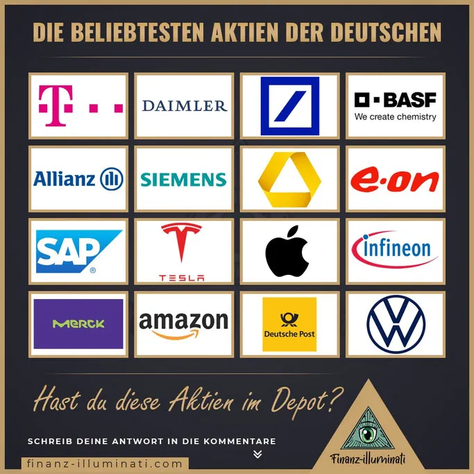 Die beliebten Aktien der deutschen
