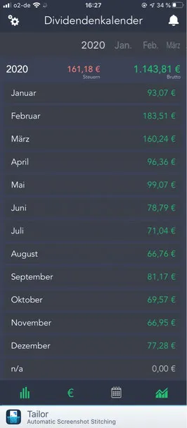 Dividendenkalender für Mai 2020 