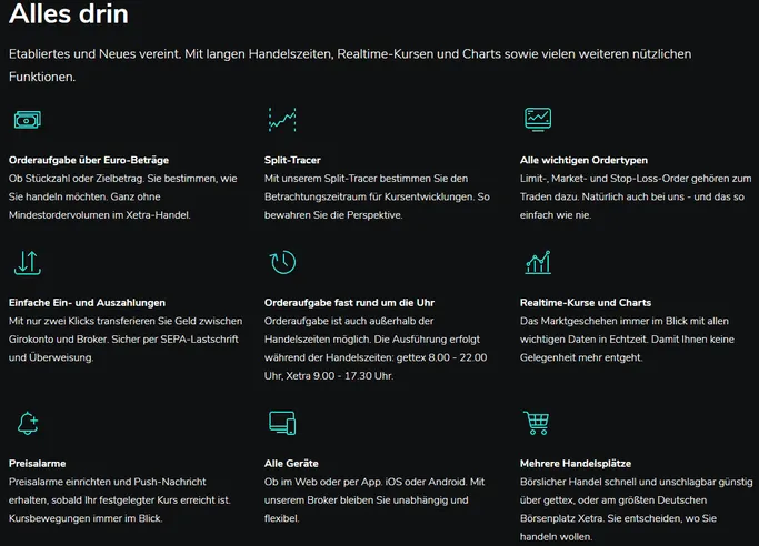 Informationen über Kryptowährungen und ETPS bei Scalable Capital