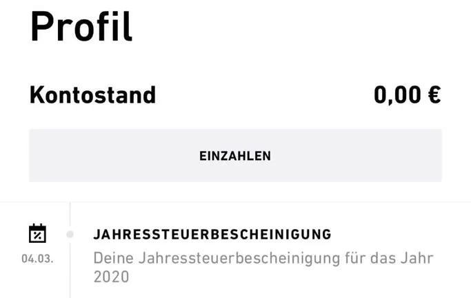 Jahressteuerbescheinigung in der Trade Republic App finden