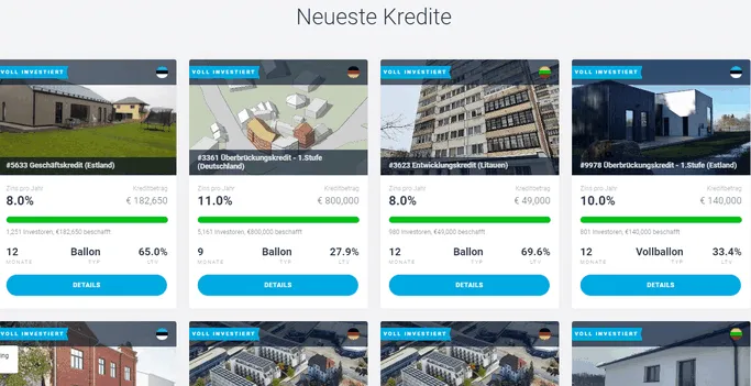 Kredite bei EstateGuru