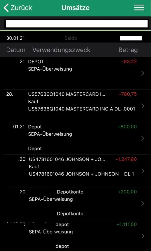 Smartbroker DAB B2B App wie sieht diese aus?
