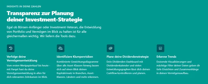 Vorteile von der Parqet App