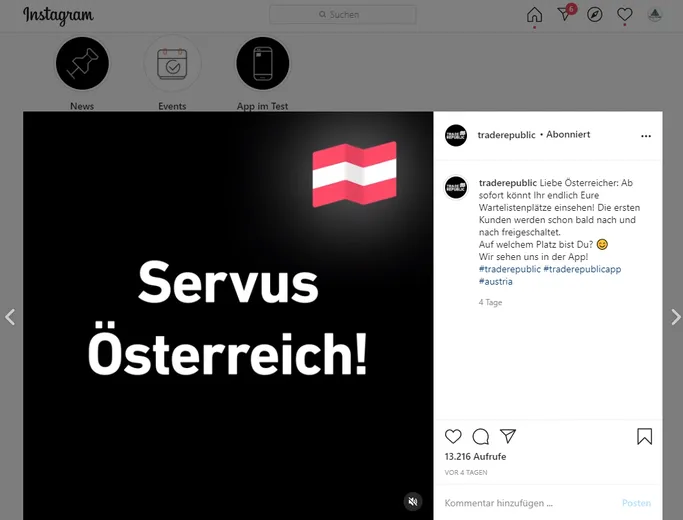 Wann kommt Trade Republic nach Österreich? 