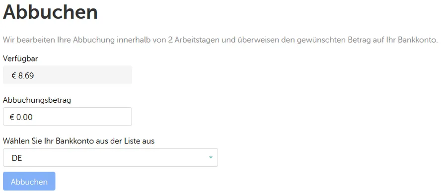 Wie kann ich mir Geld bei Mintos wieder auszahlen lassen?